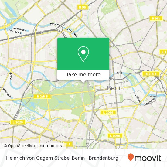 Heinrich-von-Gagern-Straße, Tiergarten, 10557 Berlin map