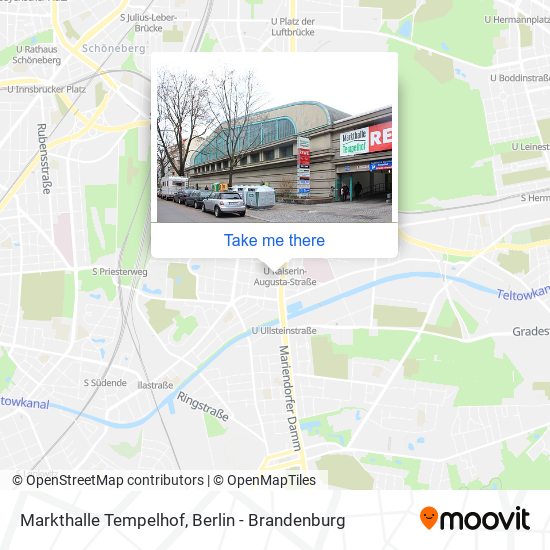 Карта Markthalle Tempelhof