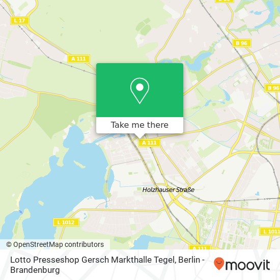 Карта Lotto Presseshop Gersch Markthalle Tegel