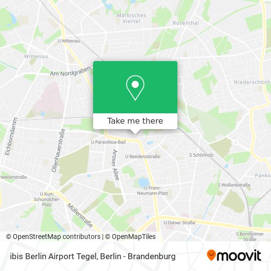 Карта ibis Berlin Airport Tegel