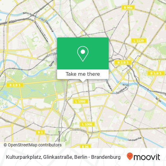 Kulturparkplatz, Glinkastraße map