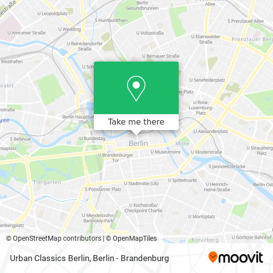 Карта Urban Classics Berlin