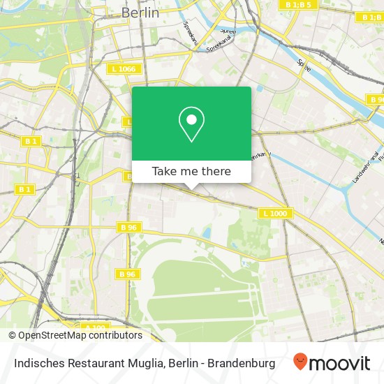 Indisches Restaurant Muglia, Gneisenaustraße 69 map