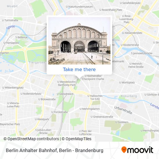 Berlin Anhalter Bahnhof map