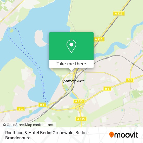 Rasthaus & Hotel Berlin-Grunewald map