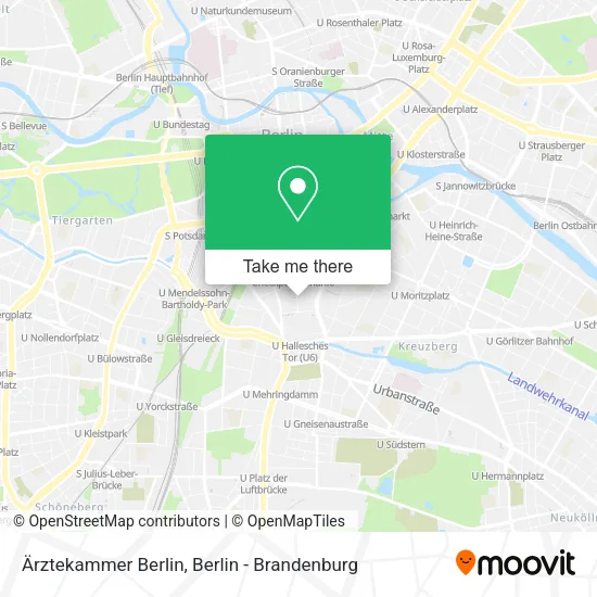 Карта Ärztekammer Berlin