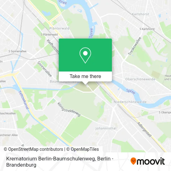 Krematorium Berlin-Baumschulenweg map