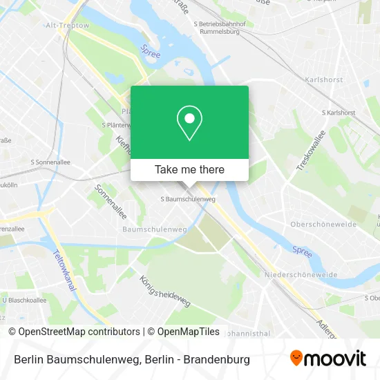 Карта Berlin Baumschulenweg
