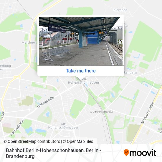 Bahnhof Berlin-Hohenschönhausen map