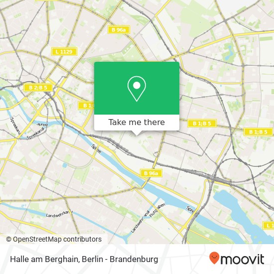Halle am Berghain map