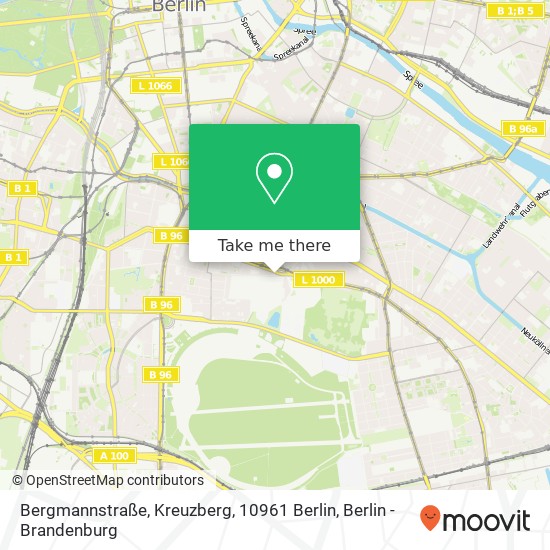 Bergmannstraße, Kreuzberg, 10961 Berlin map