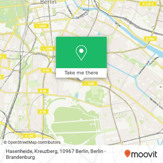 Hasenheide, Kreuzberg, 10967 Berlin map