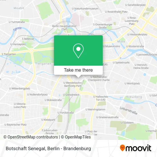 Карта Botschaft Senegal