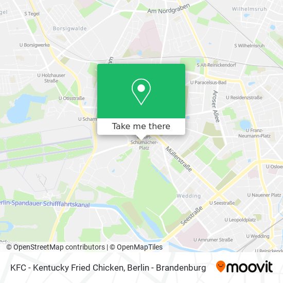 Карта KFC - Kentucky Fried Chicken