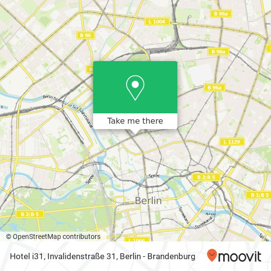 Hotel i31, Invalidenstraße 31 map