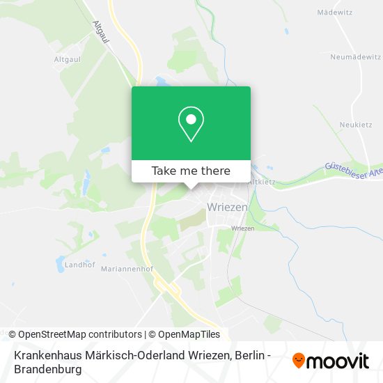 Krankenhaus Märkisch-Oderland Wriezen map