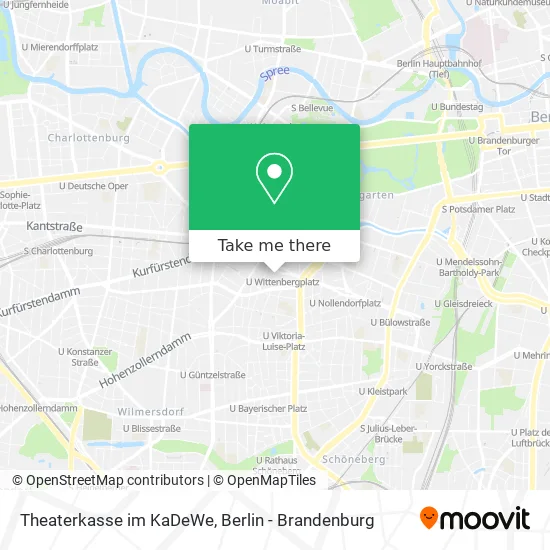 Карта Theaterkasse im KaDeWe
