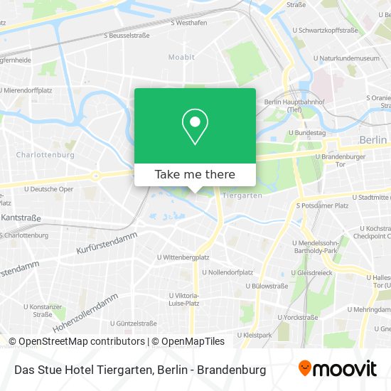 Das Stue Hotel Tiergarten map