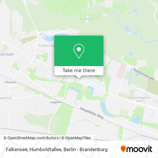 Falkensee, Humboldtallee map