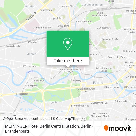 Карта MEININGER Hotel Berlin Central Station