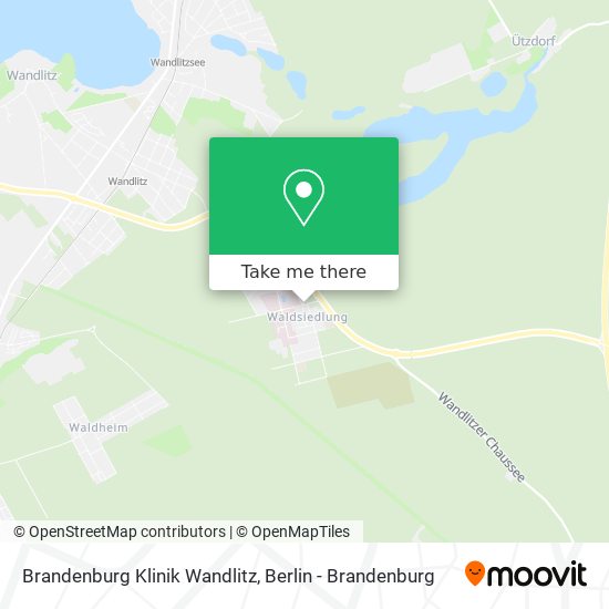 Brandenburg Klinik Wandlitz map