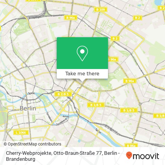 Карта Cherry-Webprojekte, Otto-Braun-Straße 77