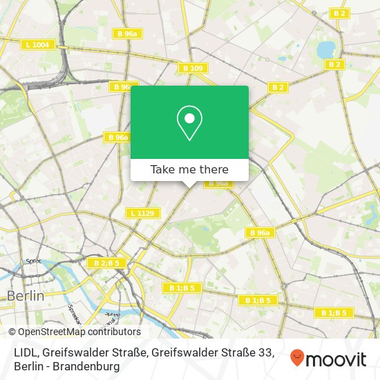 LIDL, Greifswalder Straße, Greifswalder Straße 33 map