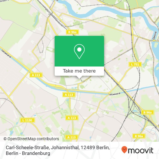 Carl-Scheele-Straße, Johannisthal, 12489 Berlin map