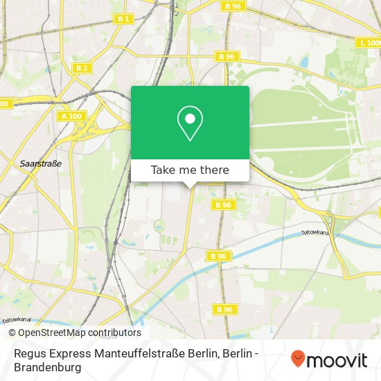 Regus Express Manteuffelstraße Berlin map