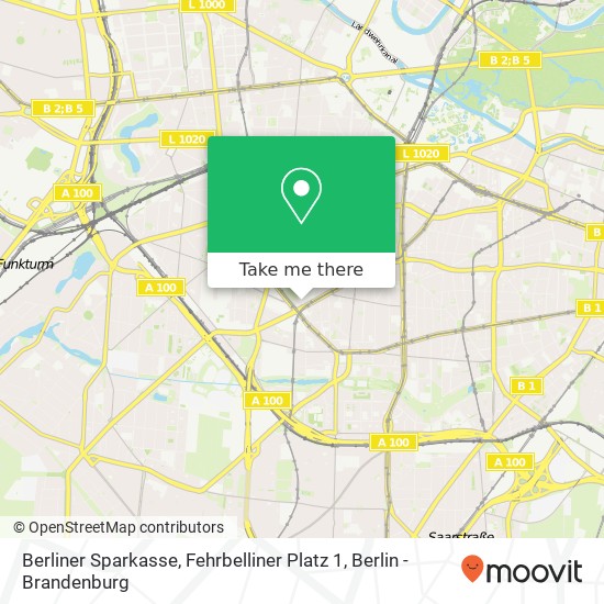 Berliner Sparkasse, Fehrbelliner Platz 1 map