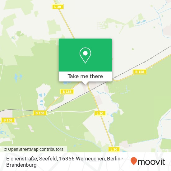 Карта Eichenstraße, Seefeld, 16356 Werneuchen