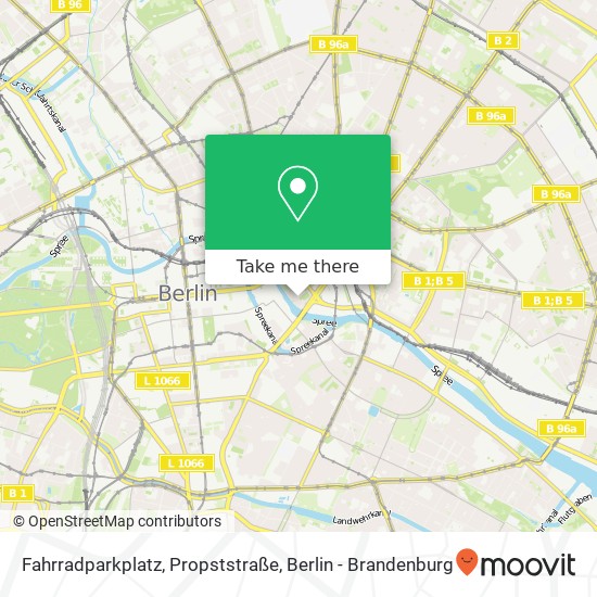 Fahrradparkplatz, Propststraße map