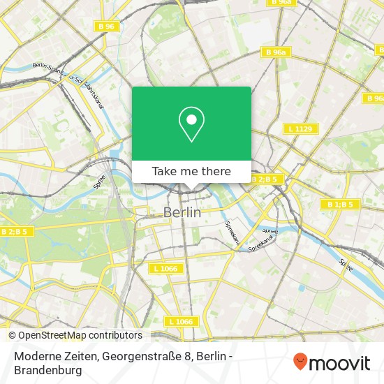 Карта Moderne Zeiten, Georgenstraße 8