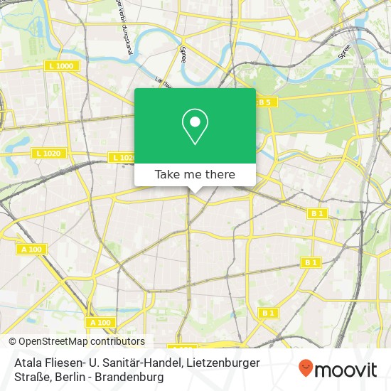 Atala Fliesen- U. Sanitär-Handel, Lietzenburger Straße map