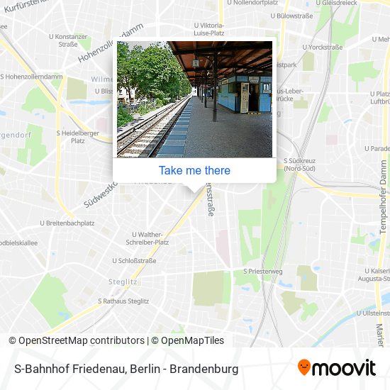 S-Bahnhof Friedenau map