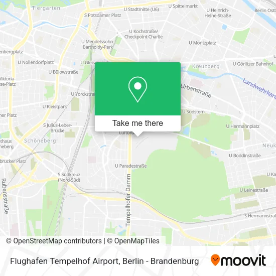 Flughafen Tempelhof Airport map