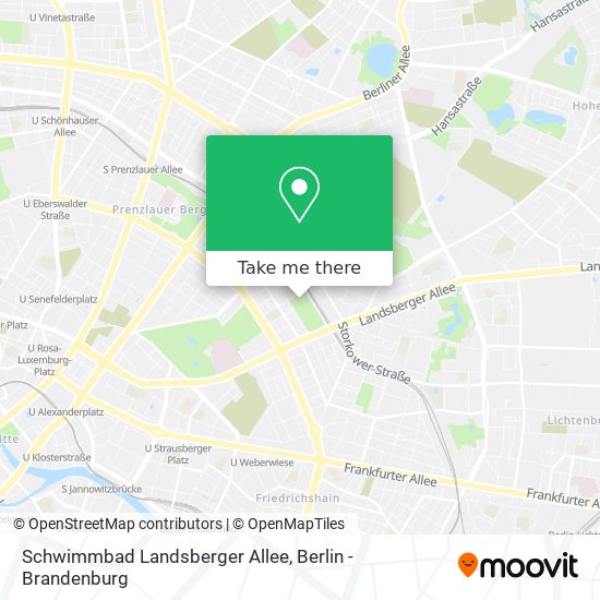 Schwimmbad Landsberger Allee map