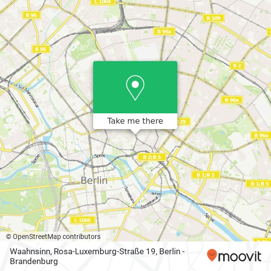 Карта Waahnsinn, Rosa-Luxemburg-Straße 19