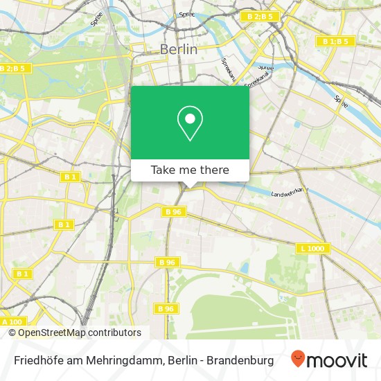 Friedhöfe am Mehringdamm map