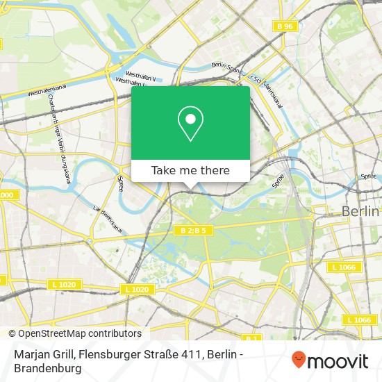 Карта Marjan Grill, Flensburger Straße 411