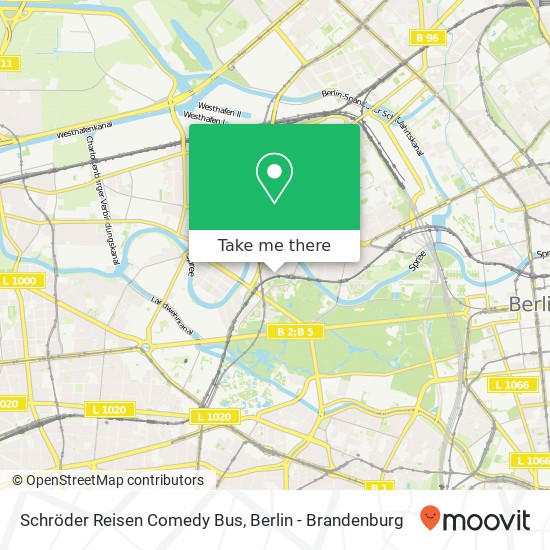 Schröder Reisen Comedy Bus map