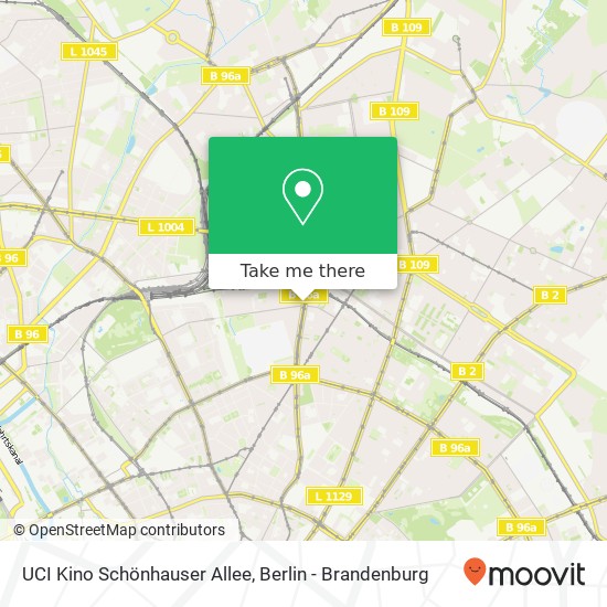 UCI Kino Schönhauser Allee map