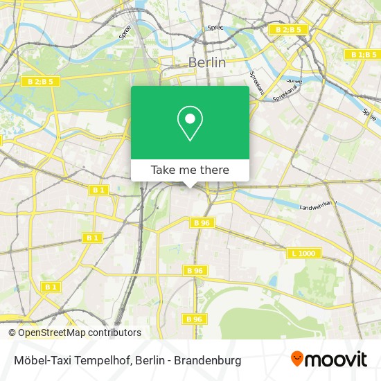 Карта Möbel-Taxi Tempelhof
