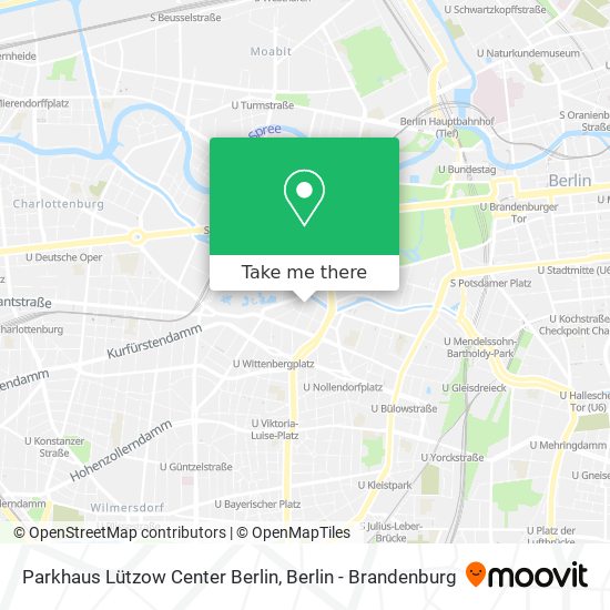Карта Parkhaus Lützow Center Berlin