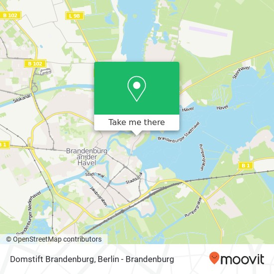 Domstift Brandenburg map