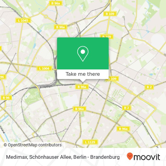 Medimax, Schönhauser Allee map