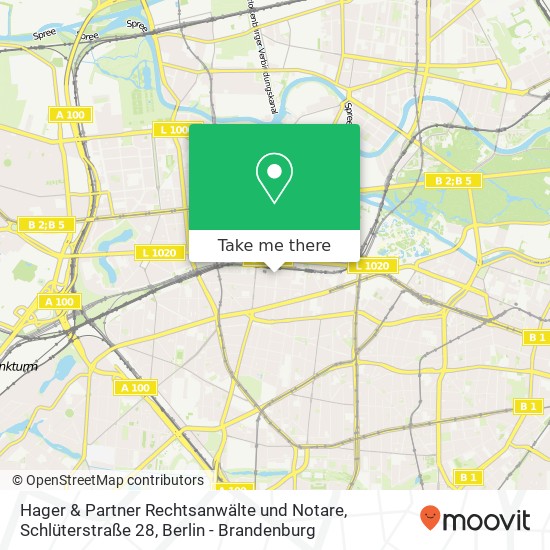 Hager & Partner Rechtsanwälte und Notare, Schlüterstraße 28 map