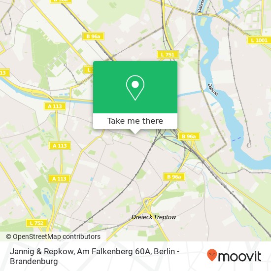 Карта Jannig & Repkow, Am Falkenberg 60A