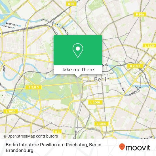 Berlin Infostore Pavillon am Reichstag map