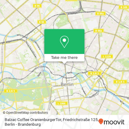 Balzac Coffee OranienburgerTor, Friedrichstraße 125 map